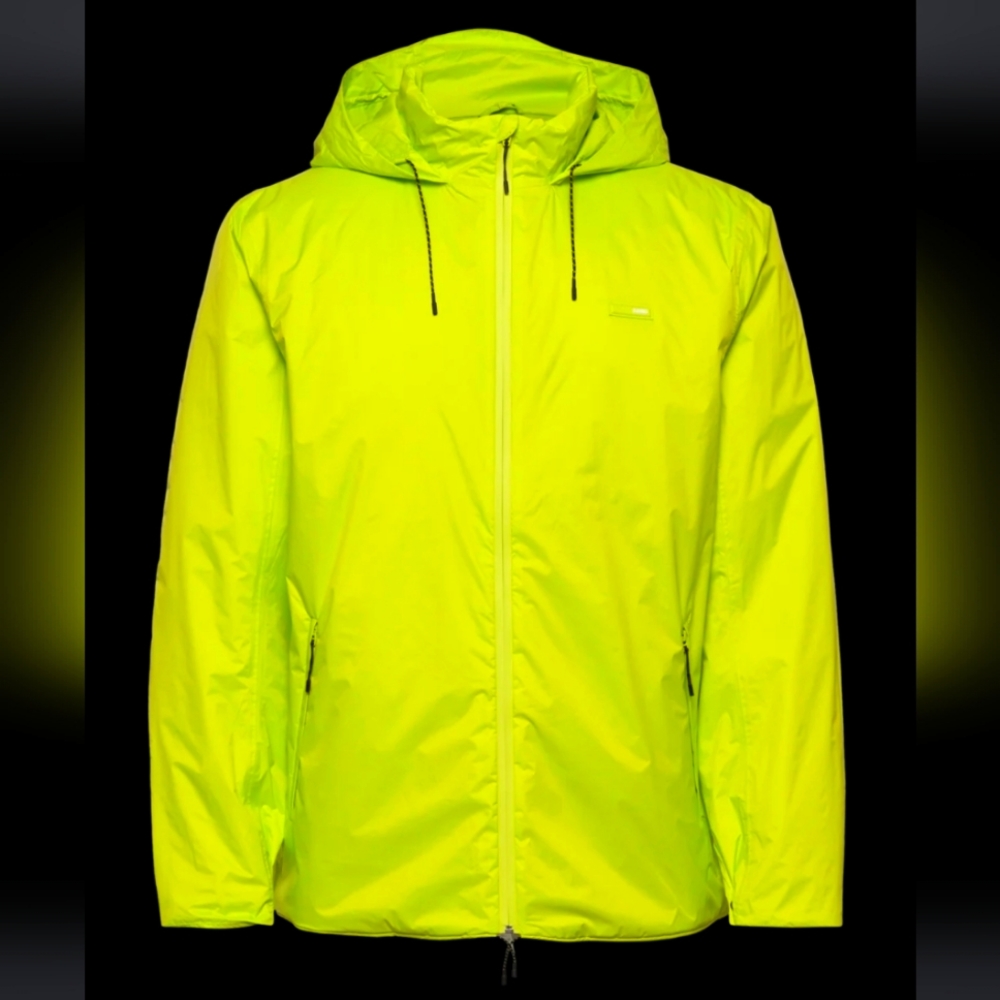 Last 1❣️ RAINS digital lime padded nylon jacket